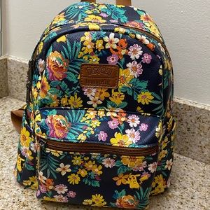 Loungefly Tropical floral Pokémon mini backpack